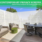 6FT Metal Privacy Screen Outdoor Privacy Panel and Garden Divider, - Image 5