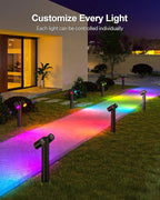 Lumary Smart Pathway Lights Pro 700LM, RGBAICW Color Changing Landscape Lights - Image 3