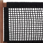 SAFAVIEH Outdoor Collection Kobina Natural Acacia Wood/Black Rope Foldable Bench - Image 15