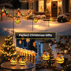 2 Pack Solar Lanterns Outdoor Waterproof, Hanging Hummingbird Flickering Flame - Image 3
