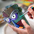 Abstract Face Planter Pots for Plants, Hand-Painted Colorful Flower Pots - Image 7