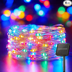 Minetom Solar String Lights for Outside, 33Ft 100 LED Outdoor Solar Fairy Lights by Minetom