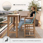 Ciokea Heavy Duty Bar Height Chair, 380lbs Outdoor Adirondack Tall Bar Chair - Image 5