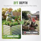 INNO STAGE 8x3x2ft Galvanized Raised Garden Bed, Raised Garden Bed Kit-Metal - Image 4