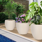 Plant Pots 17.5/14.8/12.2 inch Set of 3, Flower Pots - Image 6
