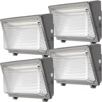 Glass Lens Wall Pack: 120W Outdoor LED Wall Lights 4Packs by WelcometovisitLitezone
