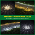 Super Bright Solar Lights Outdoor Waterproof-10 Pack, Dusk to Dawn Up to 12 Hrs - Image 3