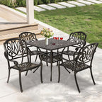 Patio Dining Table, Cast Aluminum Patio Tables - Image 5