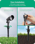EDISHINE Low Voltage Landscape Lights, 3.2W 12V ACDC 240LM Low Voltage Spotlight - Image 5