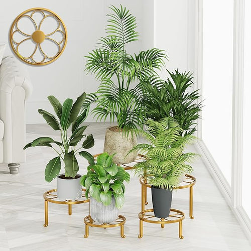 5 Pack Metal Outdoor Plant Stand Heavy Duty Plant Pot Stands by Unknown