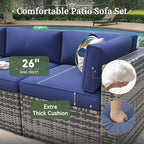 Aoxun 8 Piece Patio Furniture Set - Image 7