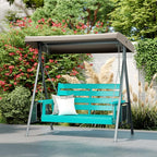 IVY&LANE Outdoor Porch Swing | HDPE Plastic | 2-Person | Hanging Bench Swings | - Image 6