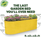 Plant & Plot Galvanized Raised Garden Beds Outdoor // 8×2×2 ft Planter Raised - Image 5