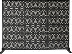 Oakland Living 6 ft. X 4 ft. Black Freestanding Metal Privacy Screen Room - Image 5