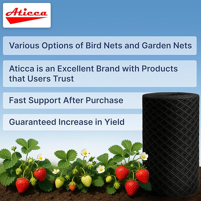 Heavy Duty Bird Netting for Garden Protection & Fruit Trees, 7.5x65 Ft - Image 4