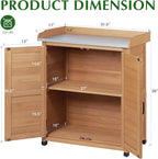 Outdoor Storage Cabinet & Potting Bench Table - Image 5