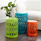 Deco 79 Metal Side End Accent Table Indoor Outdoor Nesting End Table - Image 7