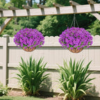 Artificial Hanging Flower for Outdoors, Fake Hanging Basket for Outside - Image 7
