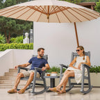 Devoko PP Material Rocking Chair Outdoor Indoor All Weather High Back Patio - Image 7
