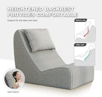Giant Bean Bag Chair for Adults, Corduroy Chaise Lounge - Image 5