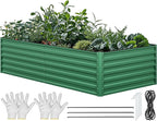 YITAHOME 96x48x24 in Galvanized Raised Garden Bed Kit, Large Metal Planter Box - Image 8