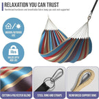 Sorbus® Brazilian Double Hammock - Image 5