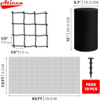 Heavy Duty Bird Netting for Garden Protection & Fruit Trees, 7.5x65 Ft - Image 2