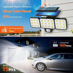 WdtPro Solar Lights Outdoor Waterproof 1 Pack, 3500LM Super Bright Motion - Image 3