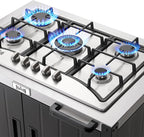 Gas Grill, Movable Outdoor Gas Stove Stainless Steel Top - Image 6