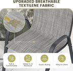 UDPATIO Patio Chairs Set of 6, Stackable Outdoor Dining Chairs - Image 6