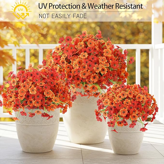 MACTING 24 Bundles Artificial Fall Flowers - Image 3