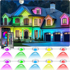 400Ft Permanent Outdoor Lights for House Waterproof, IP67 LED Eave Lights by Unknown