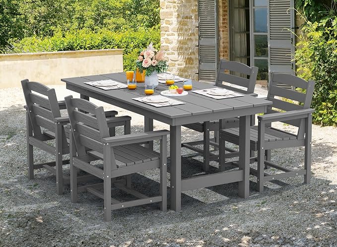 SERWALL 67" Outdoor Dining Table - Image 5