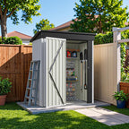 Greesum 5×3 FT Outdoor Storage Shed, Metal Storaged Sheds Without Floor - Image 7