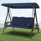 U-MAX 3-Seat Porch Swing Chair Steel Frame, Patio Swing Chair by U-MAX