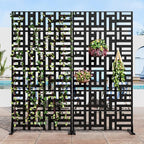 Casaphoria 72" H x 35" W Metal Privacy Screen, Outdoor Freestanding Decorative - Image 6