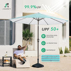 JEAREY 9FT Outdoor Patio Umbrella Outdoor Table Umbrella - Image 3