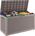 Outdoor Storage Box, Resin Deck Boxes Indoor and outdoor, Waterproof Storage by NBYSGO