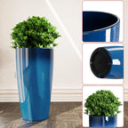 QCQHDU 21 inch Tall Planters for Outdoor & Indoor Plants, Home Decor - Image 7