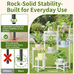 7 Tier Plant Stand Indoor Outdoor, Corner Tiered Plant Stands, Planter Display - Image 3