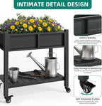 YITAHOME Raised Garden Bed, HIPS Poly Wood Elevated Planter Box - Image 2