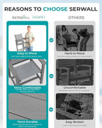 SERWALL 10 Piece Outdoor Dining Table Sets - Image 4