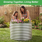 AHEONLAR 2 Pack 3x3x3ft Round Galvanized Raised Garden Bed Outdoor Metal - Image 2