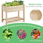 Yaheetech 34x18x30in Horticulture Raised Garden Bed 2pcs Planter Box - Image 5