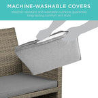 Best Choice Products 4-Piece Outdoor Wicker Patio Conversation Furniture Set - Image 5