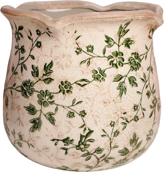 Vintage Ceramic 6.11'' Plant Pots, Decorative Vase by XiaanJiaju