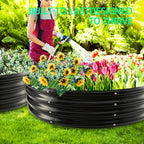 Durable Round Galvanized Steel Raised Garden Bed - Image 6
