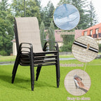 TLSUNNY Patio Dining Set 5 Pieces, All Weather Outdoor Furniture W/30"X 30" - Image 5