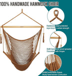 JoyView Hammock Chair with Spreader Bar Caribbean Hammock Swing Chair 300 LBS - Image 4