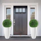 2 Packs 21 inch Tall Planter, Indoor Outdoor Round Planter - Image 2